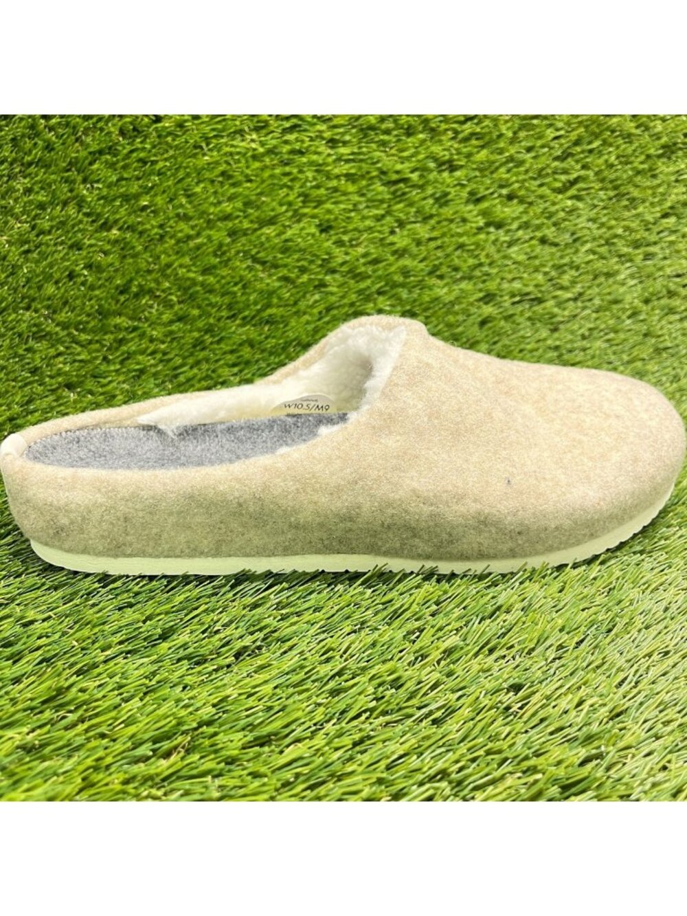 Allbirds Wool Slippers Mens Size 9 Light Tan Casual Comfort Slip On Mule Shoes
